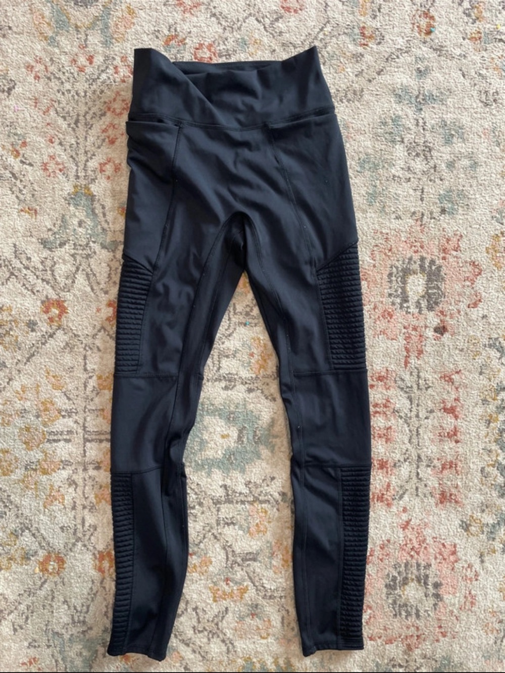Fabletics Black High-Rise Paneled Leggings